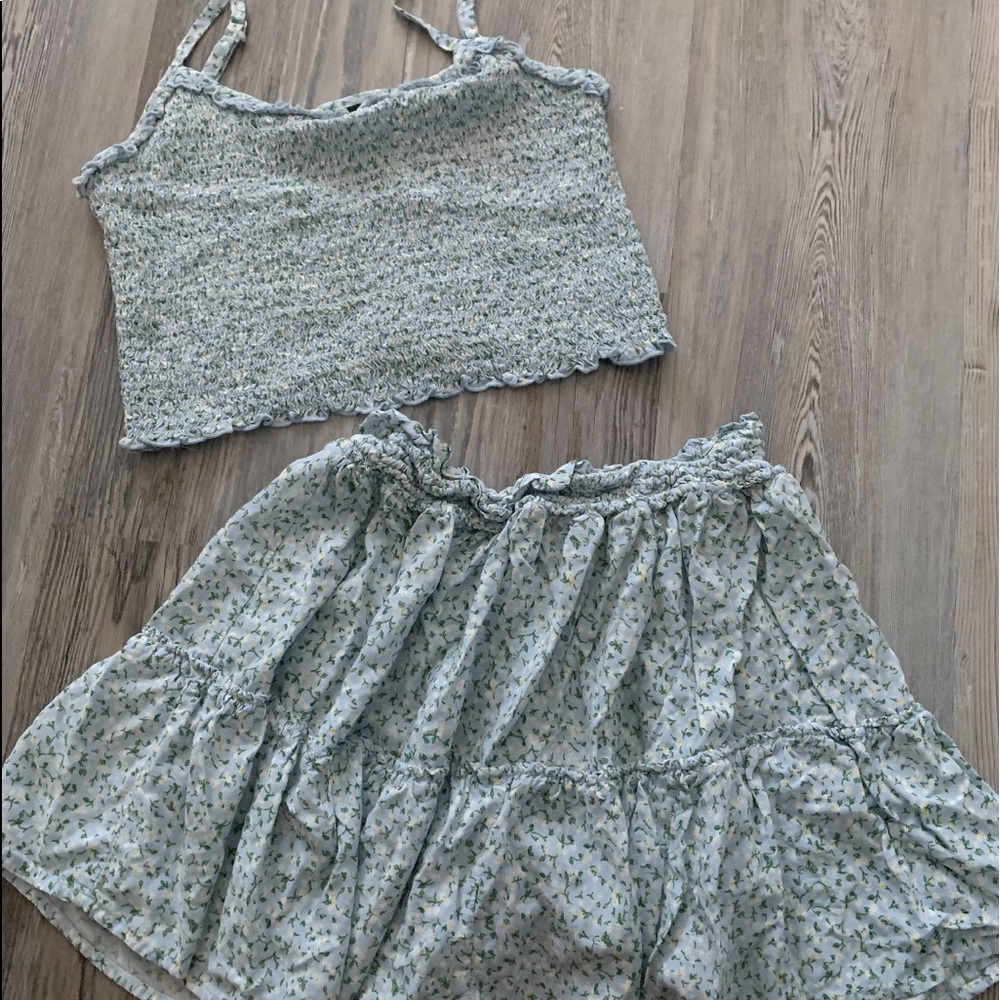 tank top and skirt set